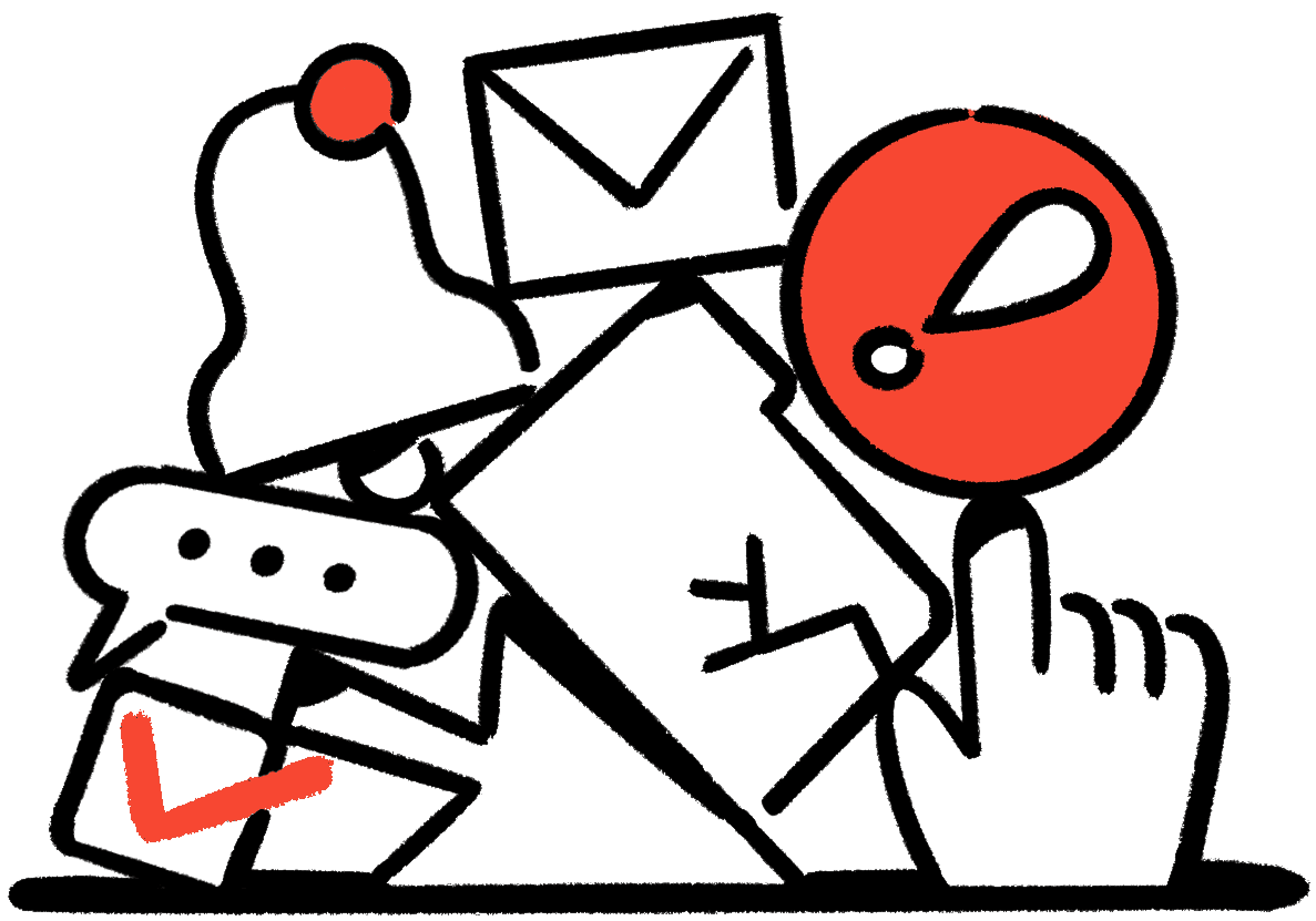 Spot Illustration: Sprawl (Red)
