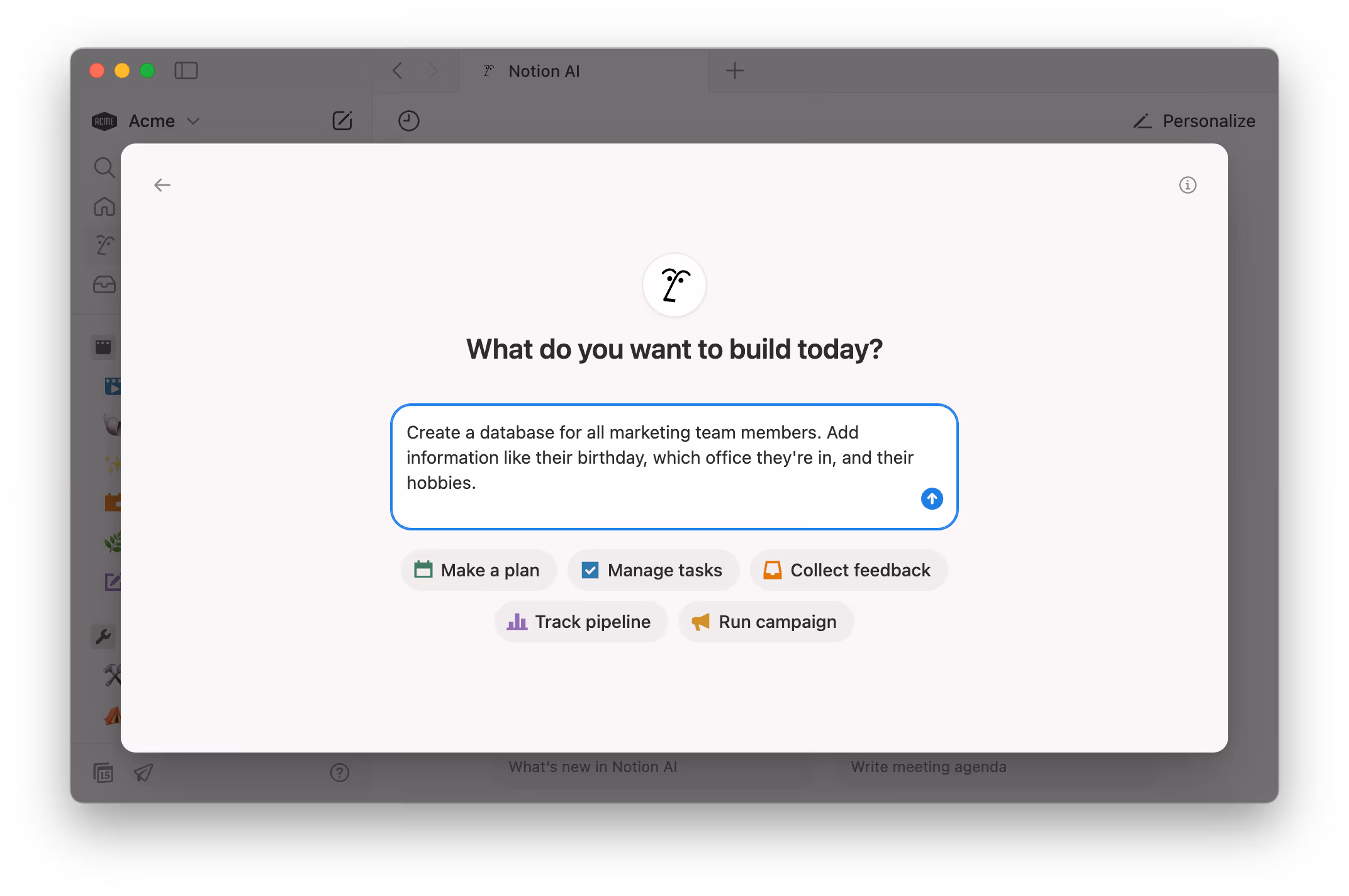 hc: notion ai for databases