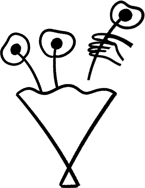 A florist making a boquet